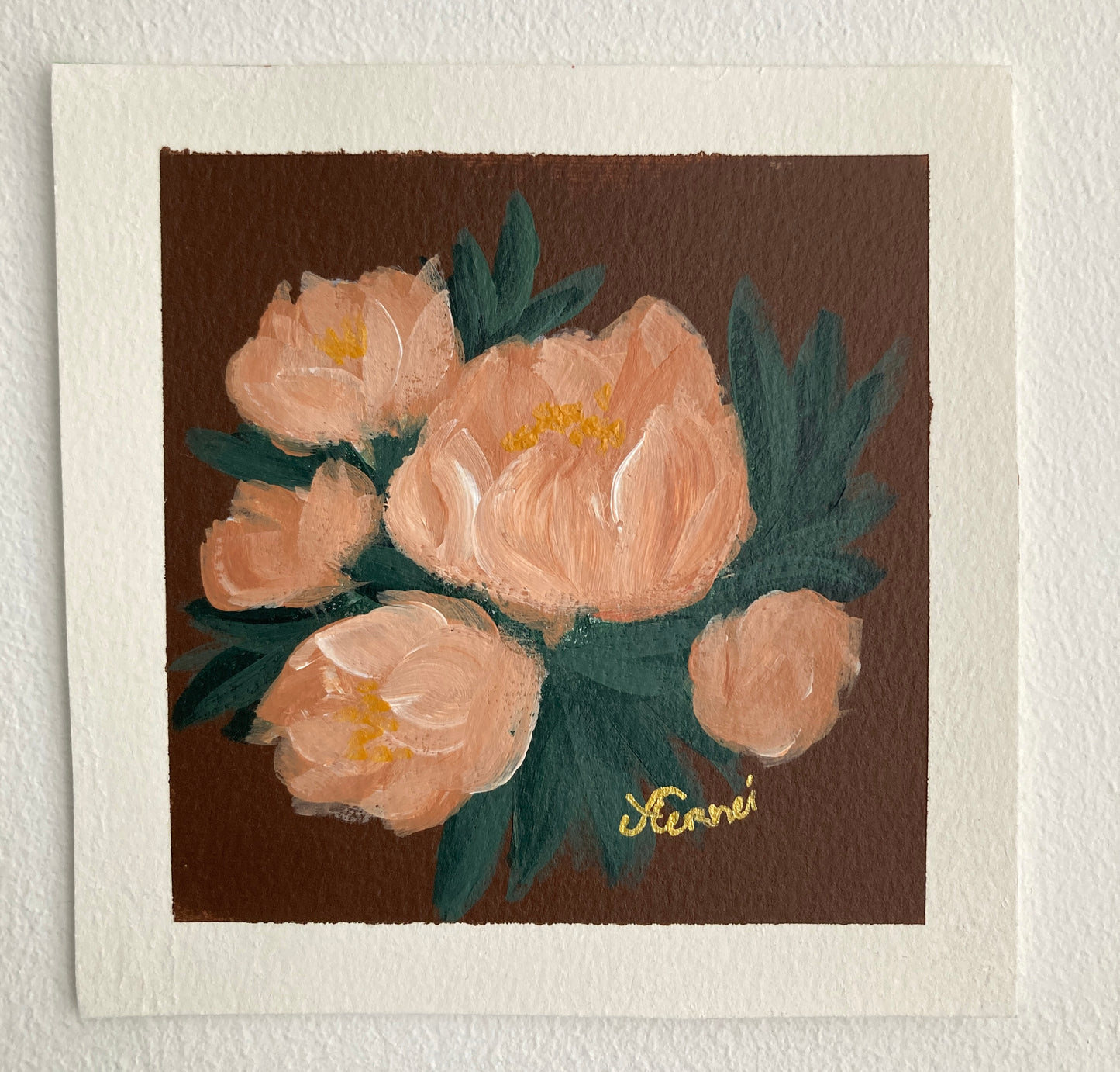 Autumn flower - set of tree