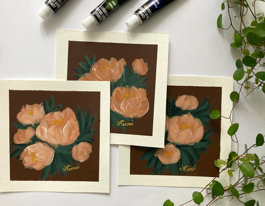 Autumn flower - set of tree