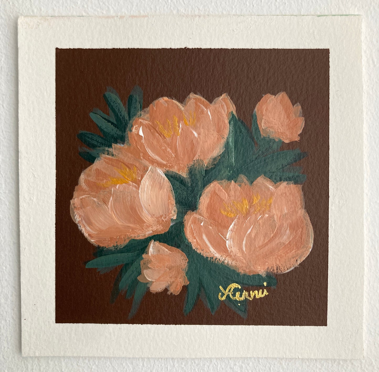 Autumn flower - set of tree